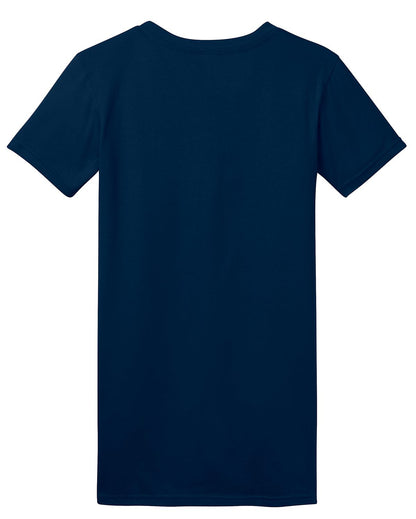 Custom Embroidered District T-Shirts  in New Navy