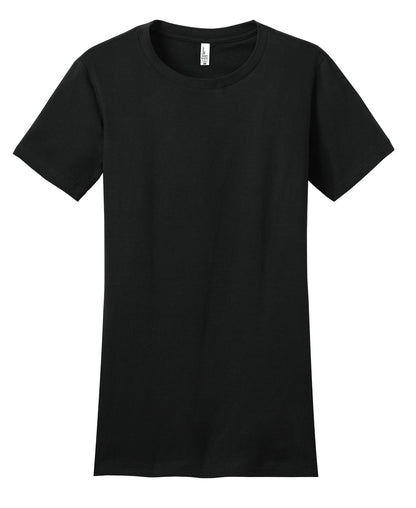 Custom Embroidered District T-Shirts  in Black