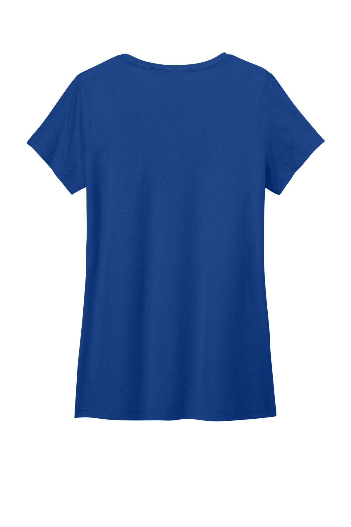 Custom Embroidered District T-Shirts  in Deep Royal