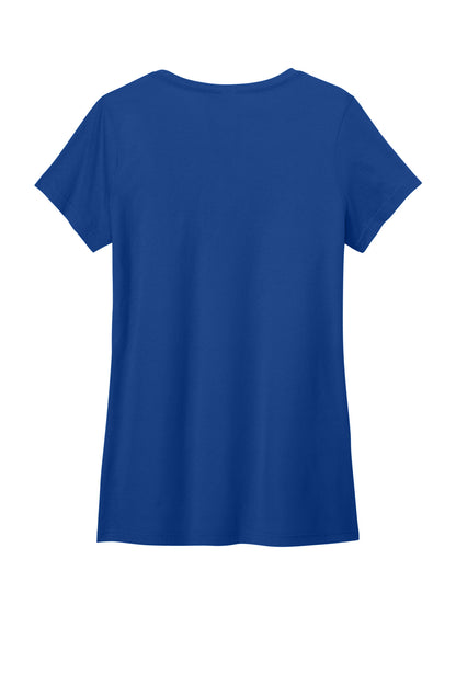 Custom Embroidered District T-Shirts  in Deep Royal
