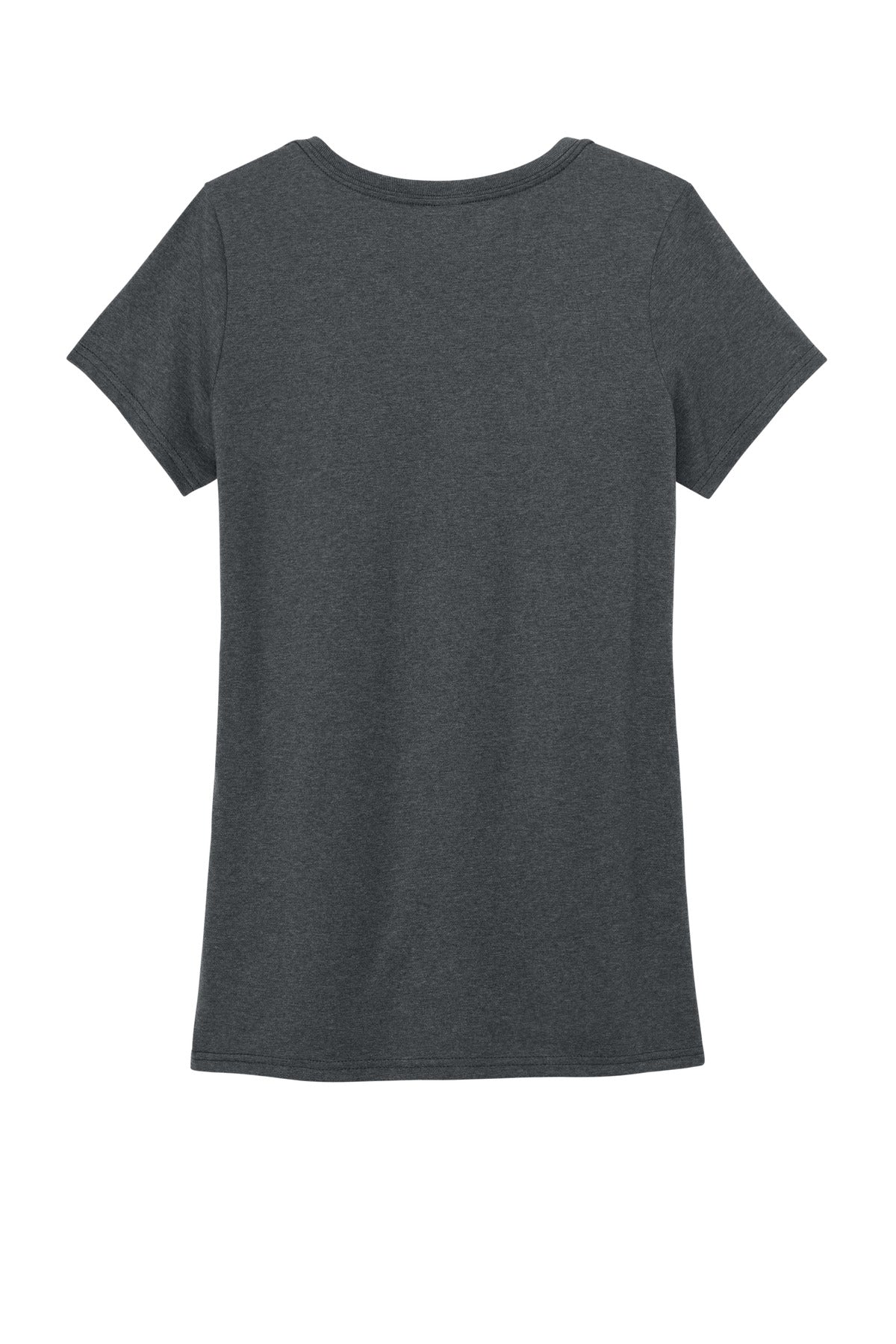 Custom Embroidered District T-Shirts  in Heathered Charcoal