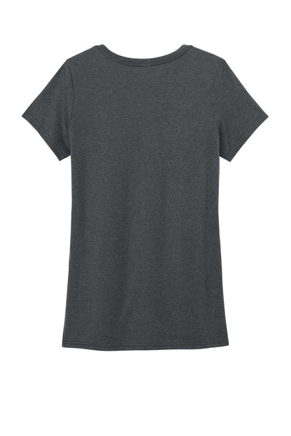 Custom Embroidered District T-Shirts  in Heathered Charcoal