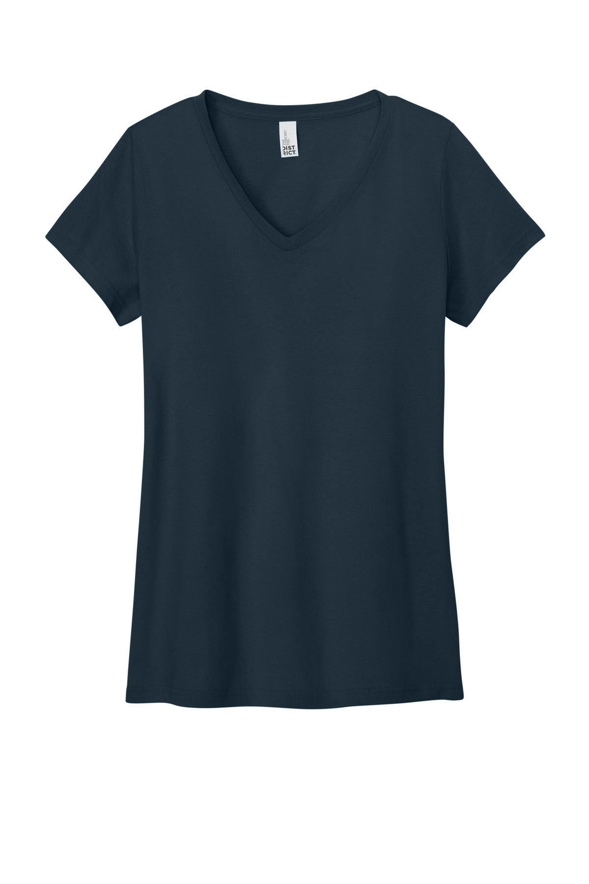 Custom Embroidered District T-Shirts  in New Navy