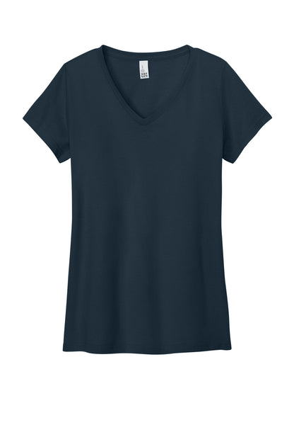 Custom Embroidered District T-Shirts  in New Navy