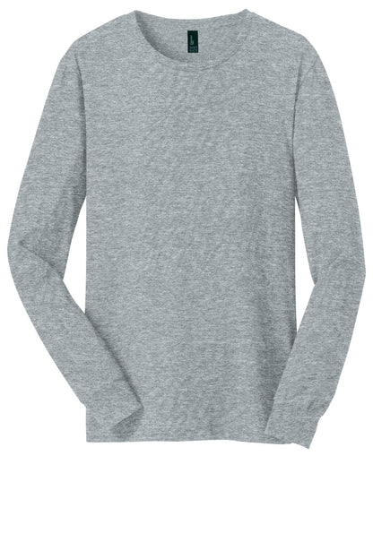 Custom Embroidered District T-Shirts  in Heather Grey
