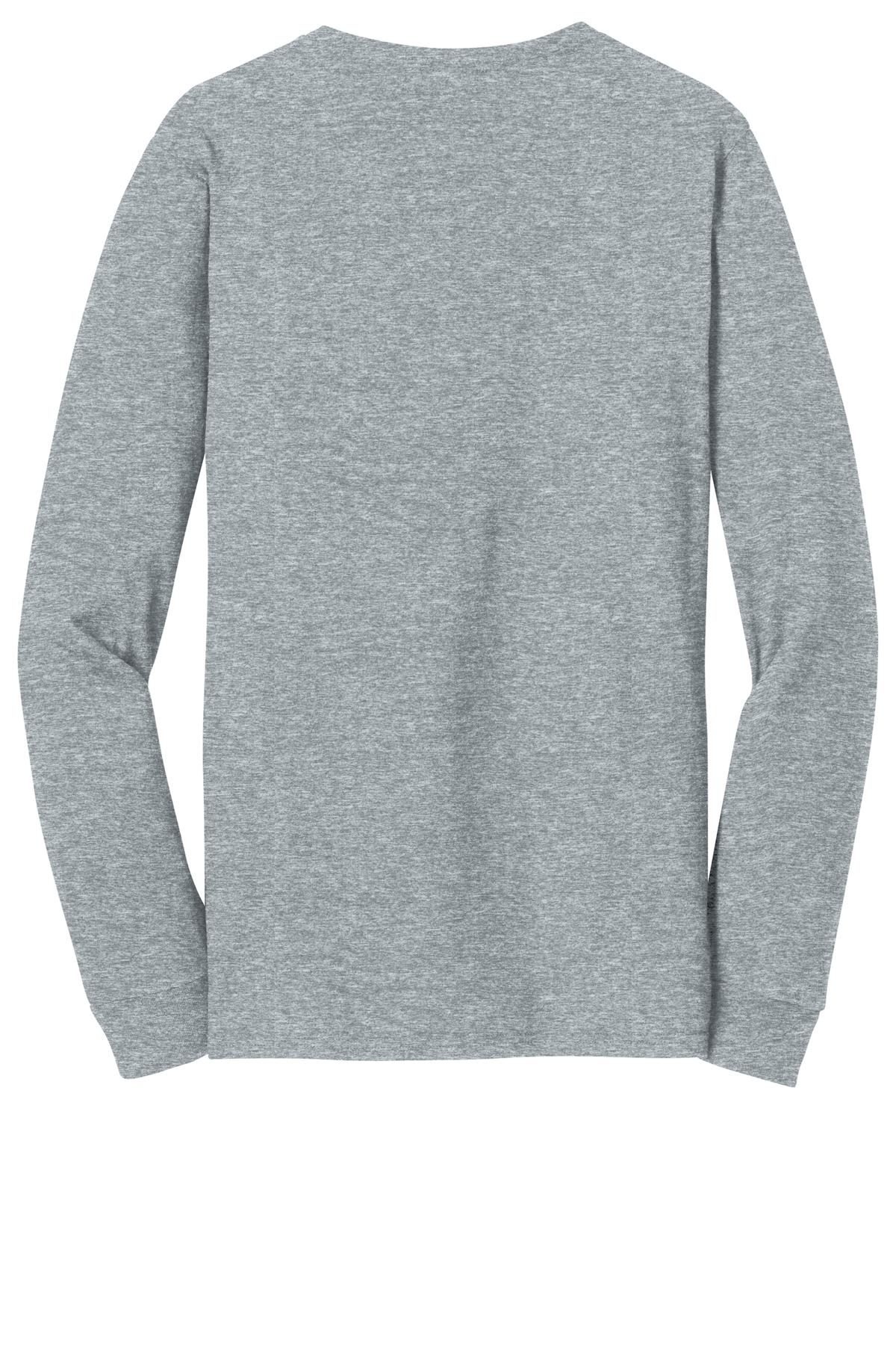 Custom Embroidered District T-Shirts  in Heather Grey