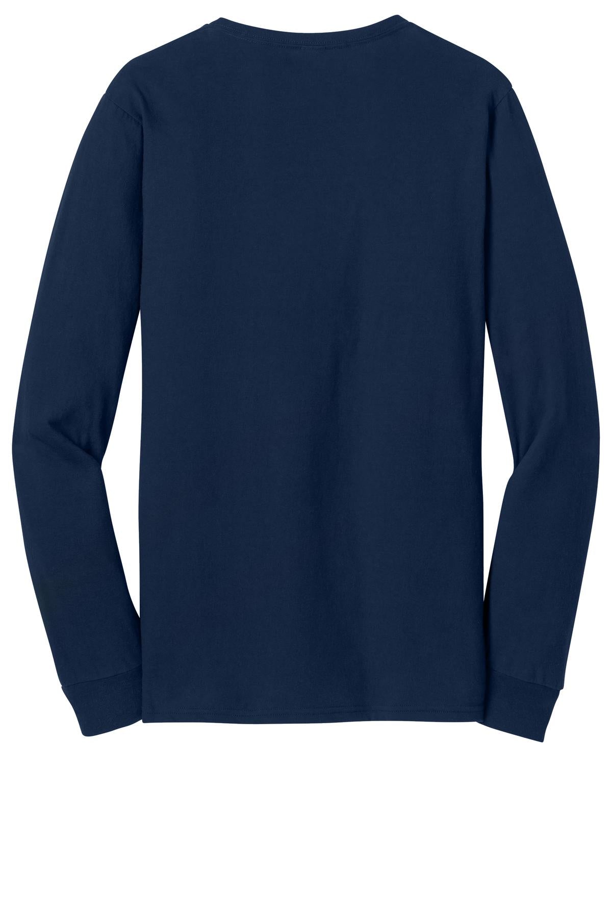 Custom Embroidered District T-Shirts  in New Navy