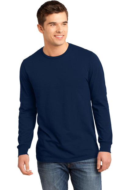 Custom Embroidered District T-Shirts  in New Navy