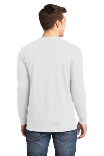 Custom Embroidered District T-Shirts  in White