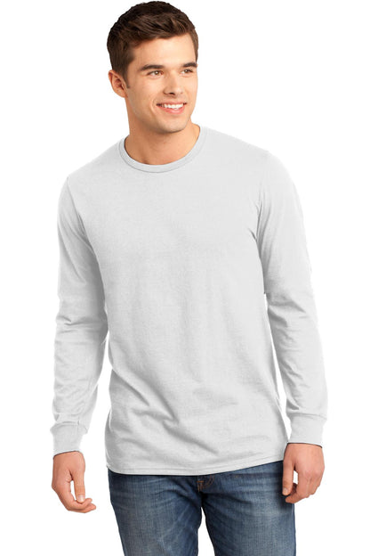 Custom Embroidered District T-Shirts  in White