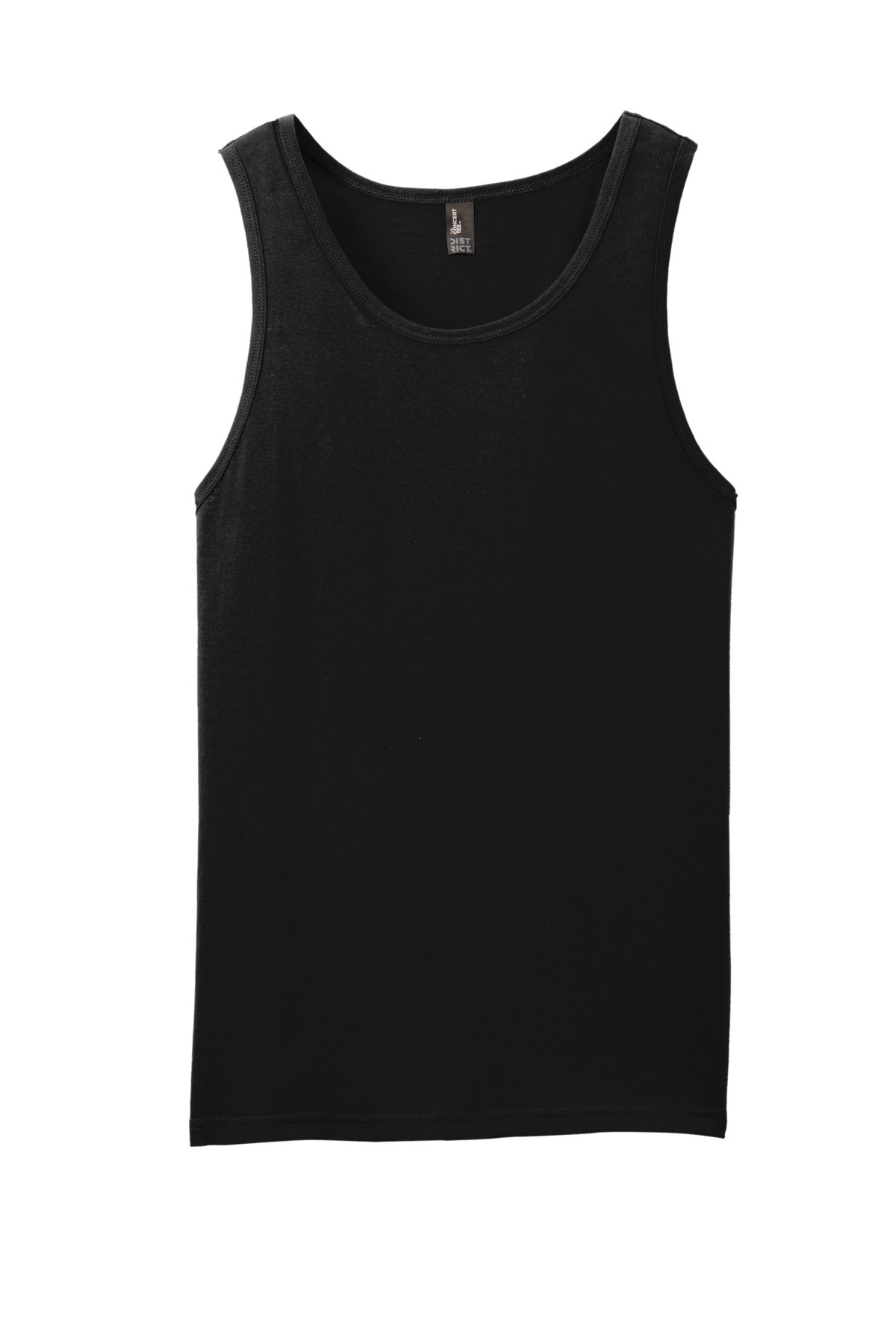 Custom Embroidered District T-Shirts  in Black