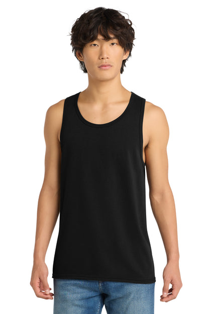 Custom Embroidered District T-Shirts  in Black