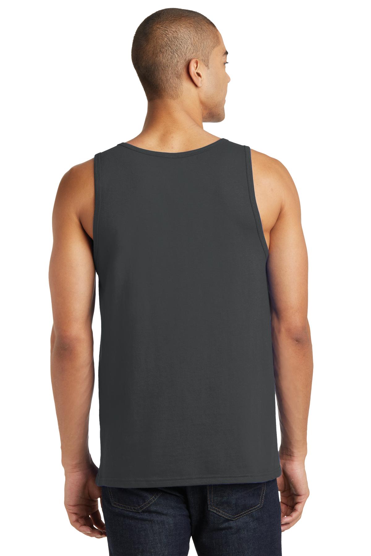 Custom Embroidered District The Concert Tank. DT5300,Charcoal