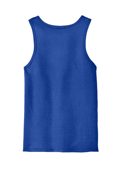 Custom Embroidered District T-Shirts  in Deep Royal