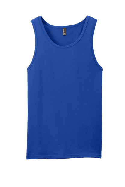 Custom Embroidered District T-Shirts  in Deep Royal