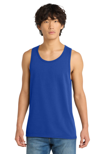 Custom Embroidered District T-Shirts  in Deep Royal