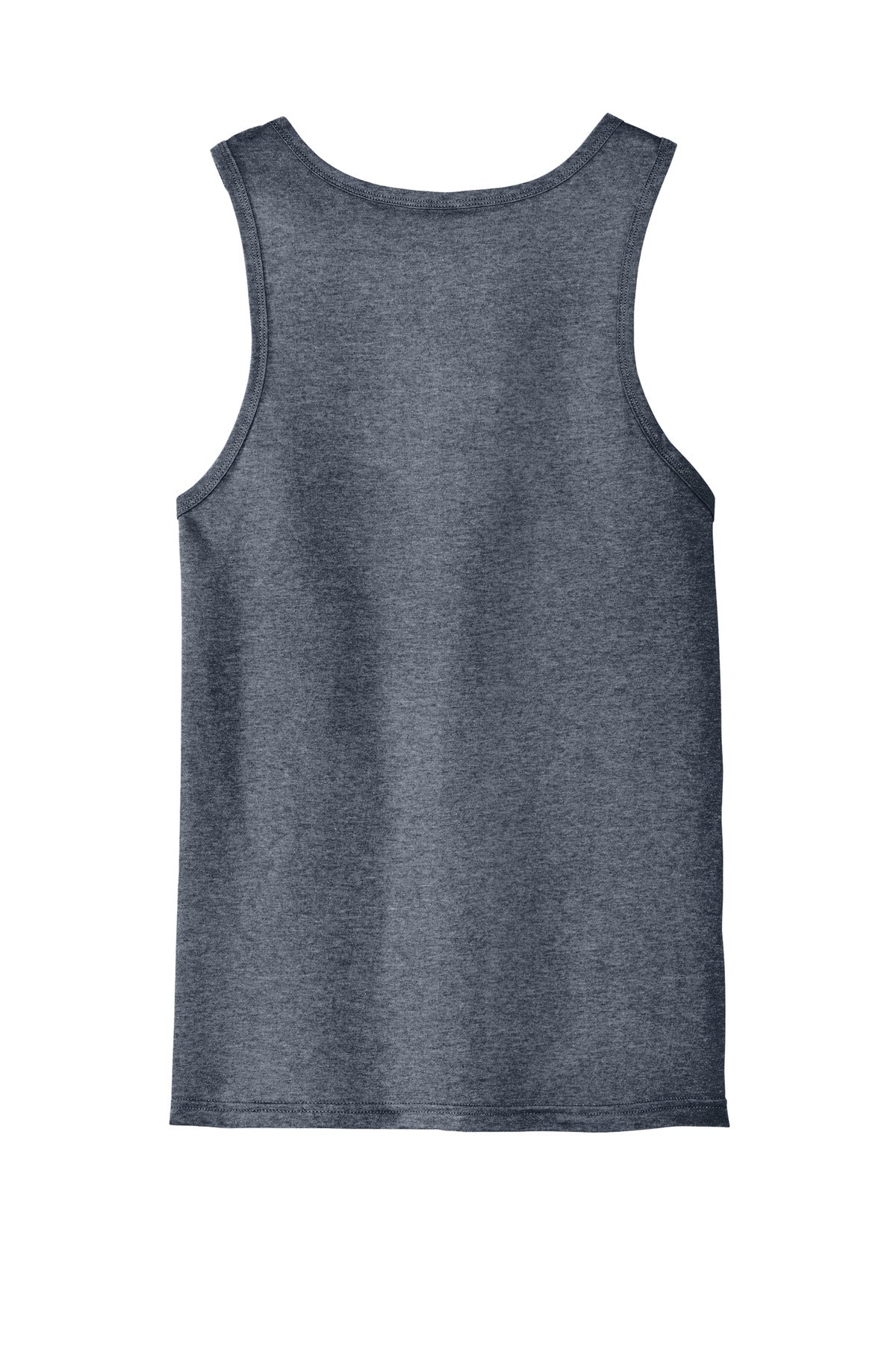 Custom Embroidered District T-Shirts  in Heathered Navy