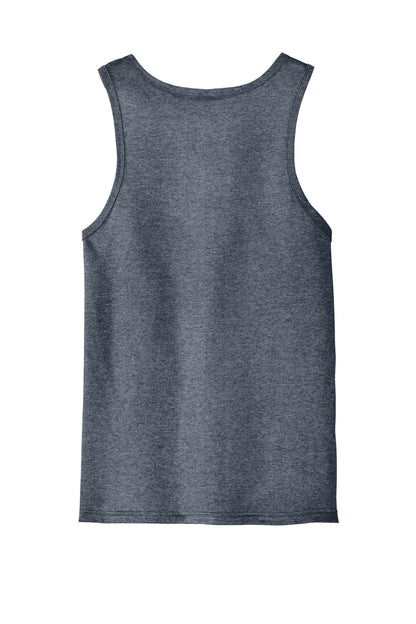 Custom Embroidered District T-Shirts  in Heathered Navy