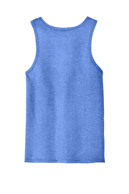 Custom Embroidered District T-Shirts  in Heathered Royal