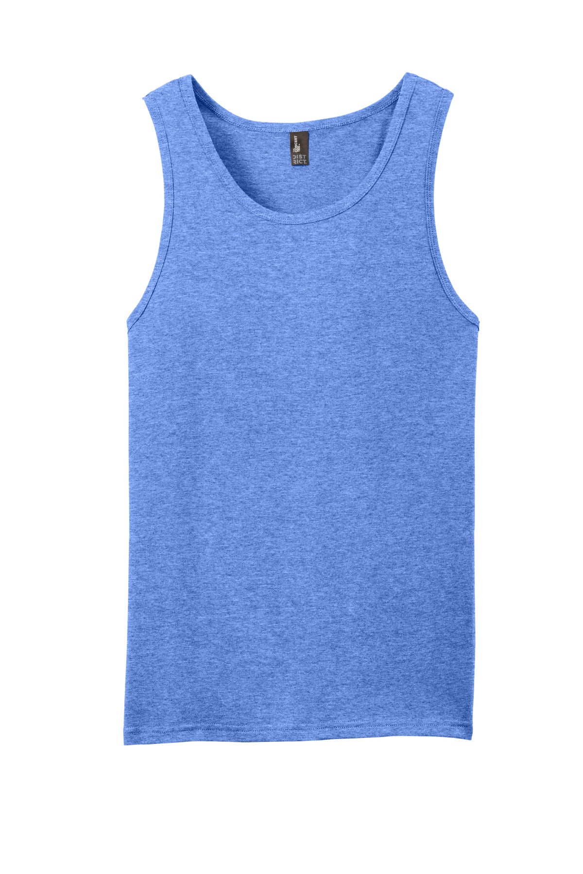 Custom Embroidered District T-Shirts  in Heathered Royal