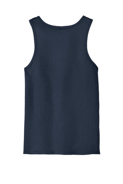 Custom Embroidered District T-Shirts  in New Navy