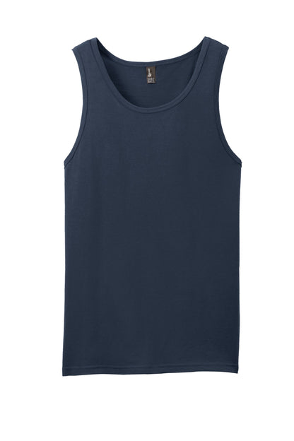 Custom Embroidered District T-Shirts  in New Navy