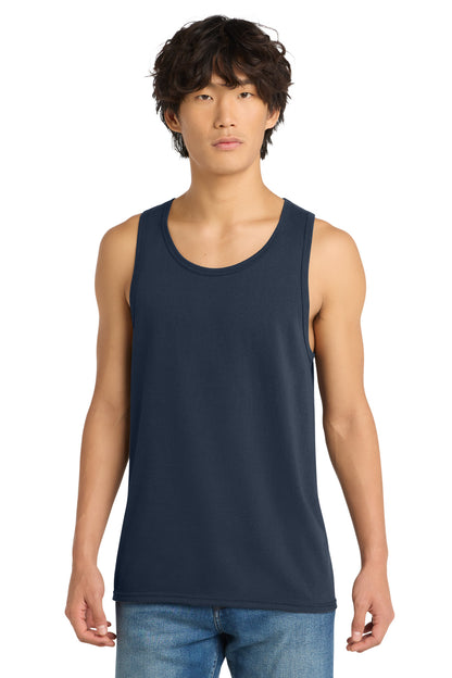 Custom Embroidered District T-Shirts  in New Navy