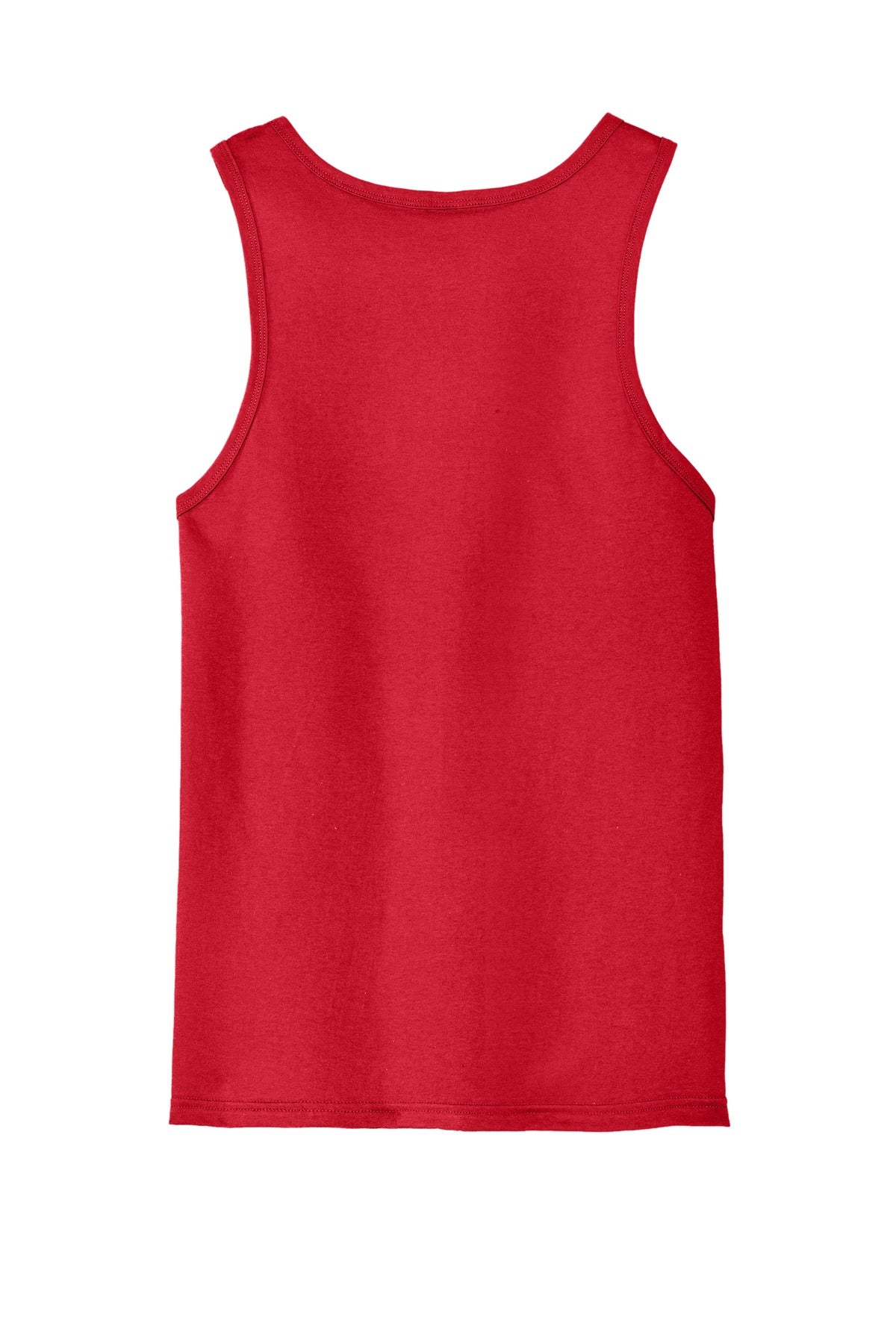 Custom Embroidered District T-Shirts  in New Red