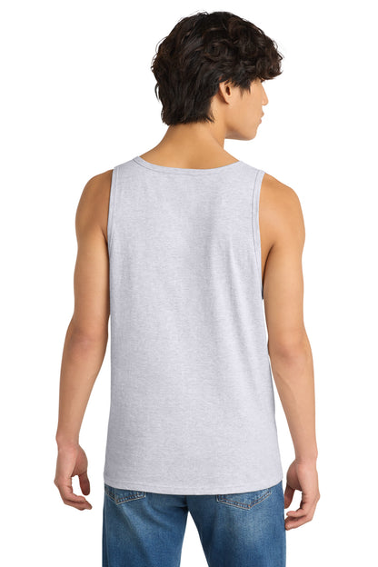 Custom Embroidered District T-Shirts  in White Heather