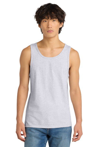 Custom Embroidered District T-Shirts  in White Heather