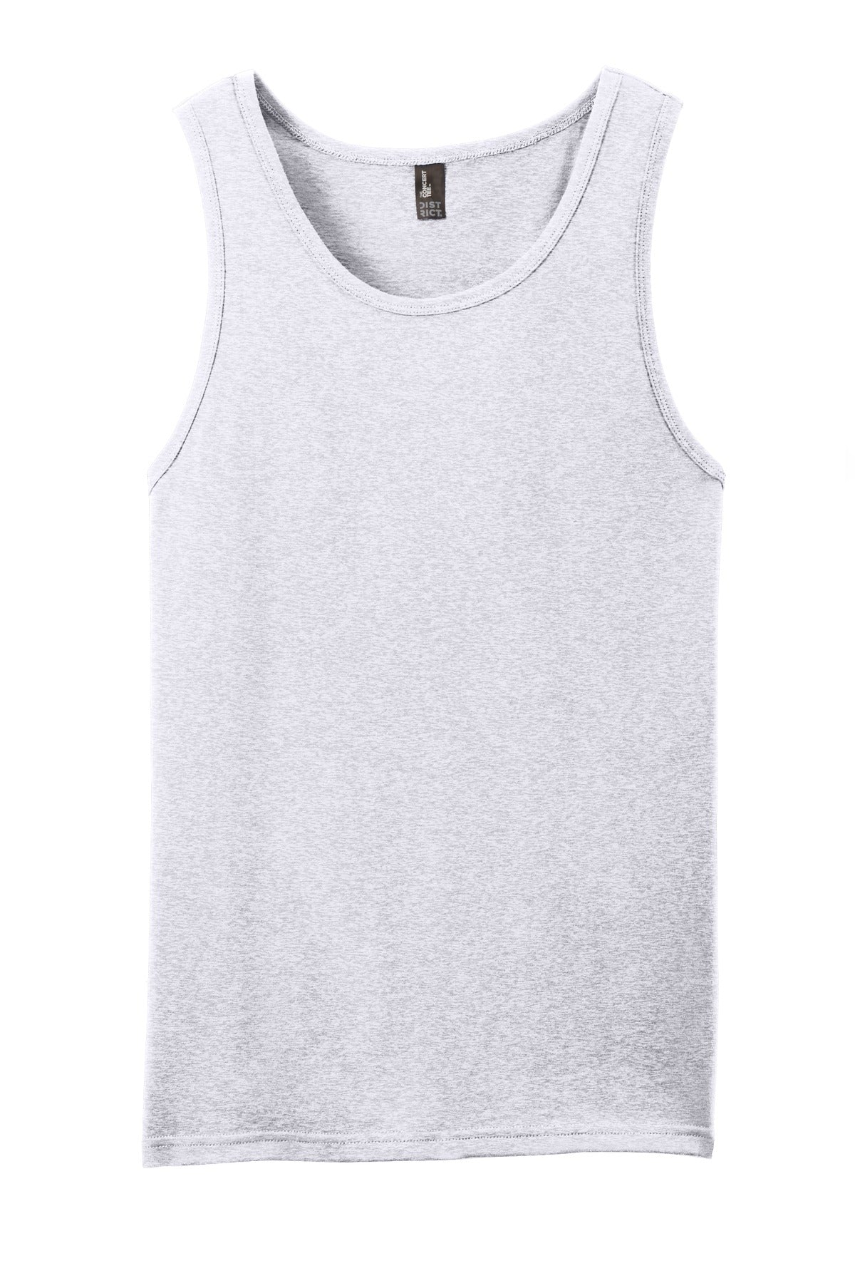 Custom Embroidered District T-Shirts  in White Heather