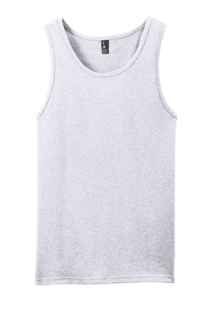 Custom Embroidered District T-Shirts  in White Heather