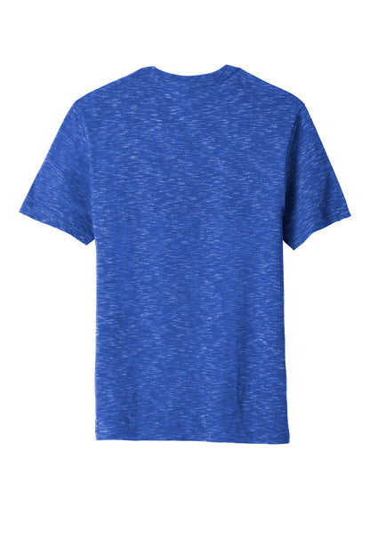 Custom Embroidered District T-Shirts  in Deep Royal