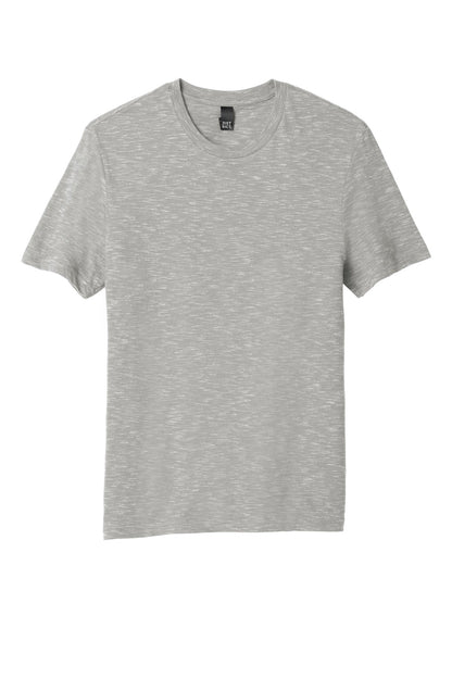 Custom Embroidered District T-Shirts  in Light Grey