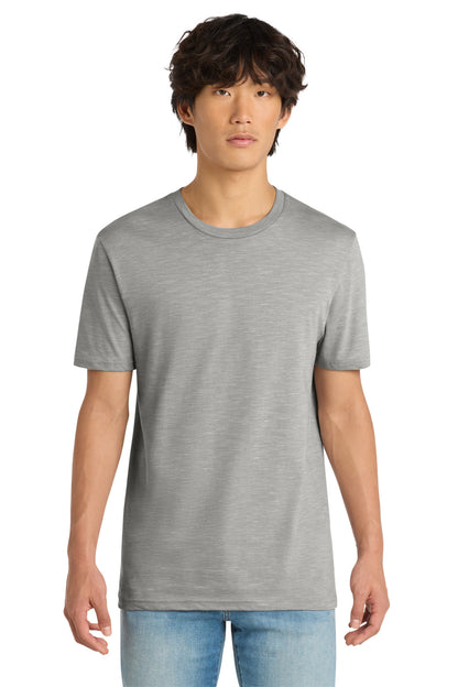 Custom Embroidered District T-Shirts  in Light Grey