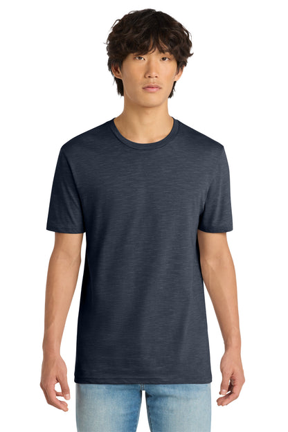 Custom Embroidered District T-Shirts  in New Navy