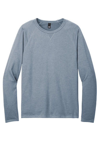 Custom Embroidered District Sweatshirts/Fleece in Flint Blue Heather