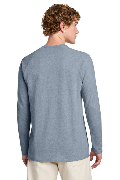 Custom Embroidered District Sweatshirts/Fleece in Flint Blue Heather