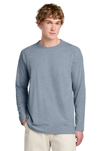 Custom Embroidered District Sweatshirts/Fleece in Flint Blue Heather