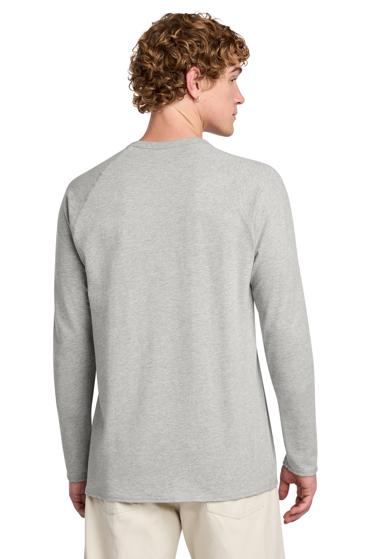 Custom Embroidered District Sweatshirts/Fleece in Light Heather Grey