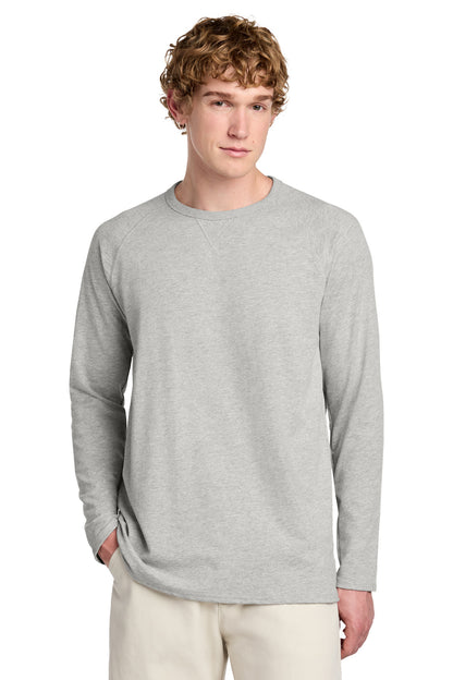 Custom Embroidered District Sweatshirts/Fleece in Light Heather Grey
