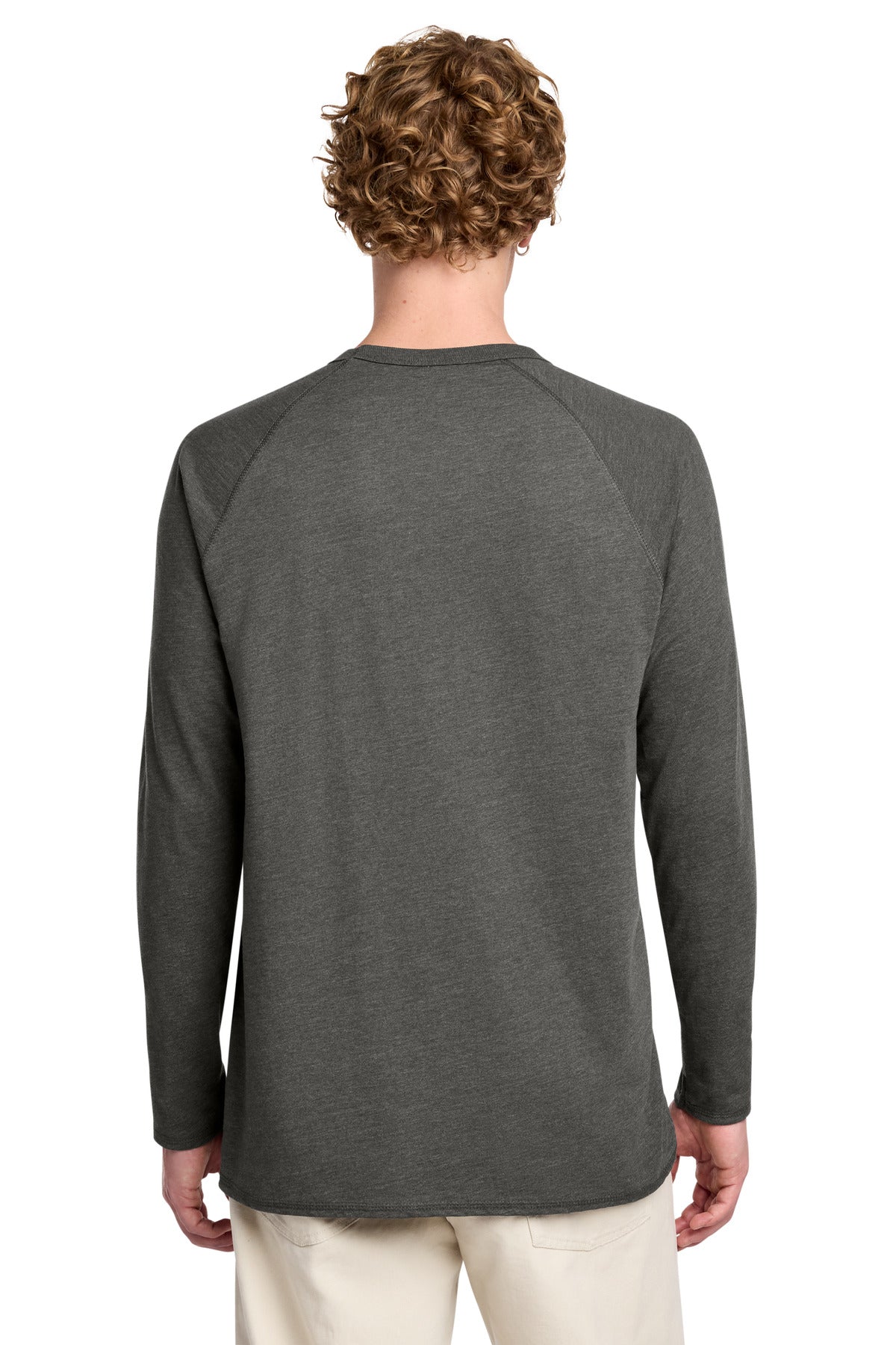 Custom Embroidered District Sweatshirts/Fleece in Washed Coal