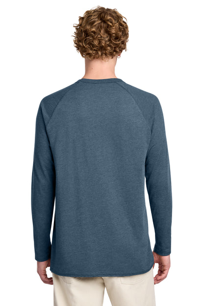 Custom Embroidered District Sweatshirts/Fleece in Washed Indigo