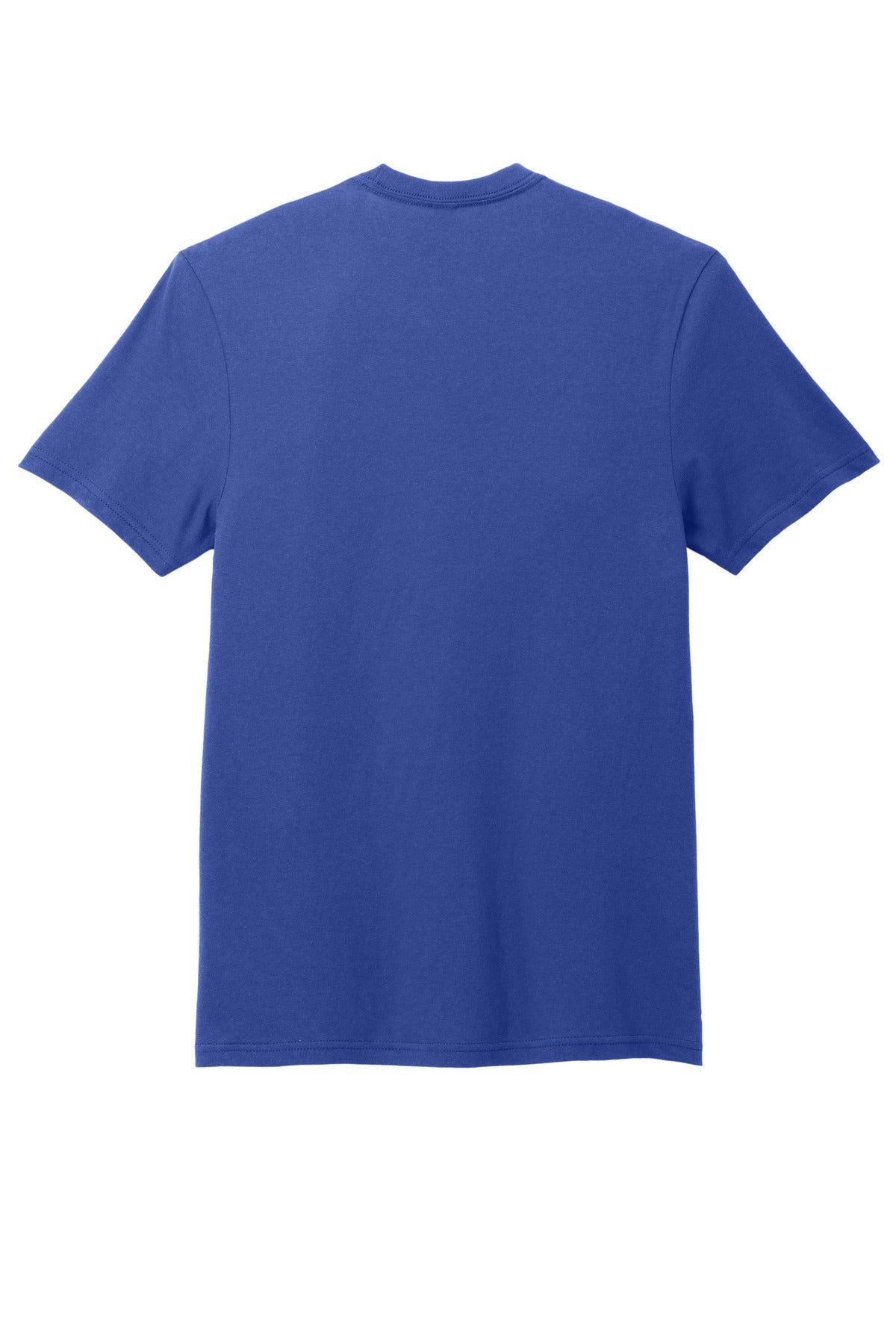 Custom Embroidered District T-Shirts  in Deep Royal