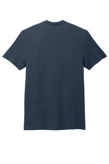 Custom Embroidered District T-Shirts  in New Navy