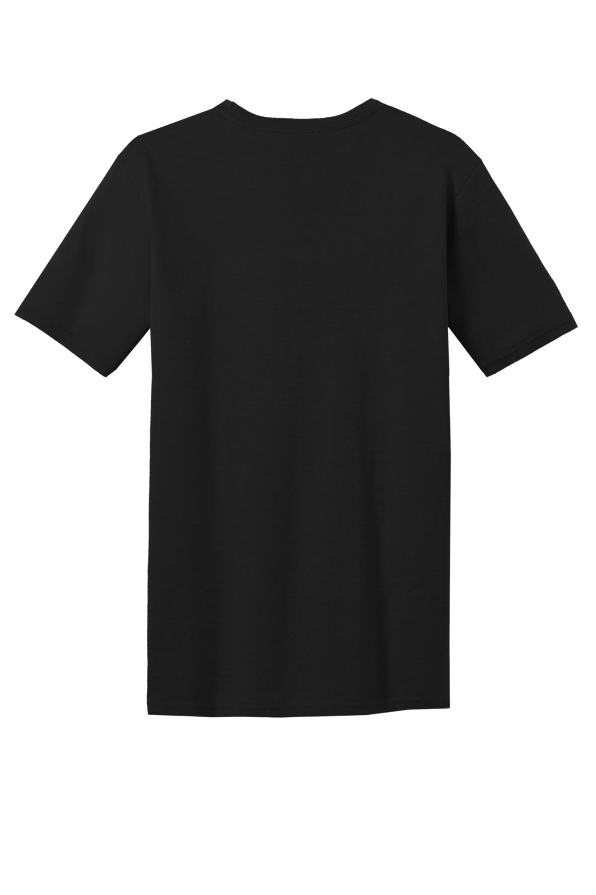 Custom Embroidered District T-Shirts  in Black