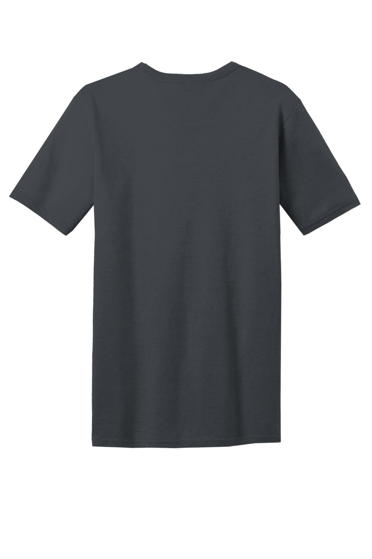 Custom Embroidered District T-Shirts  in Charcoal