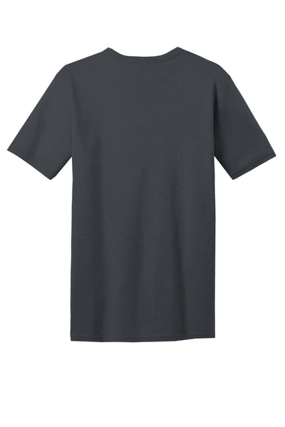 Custom Embroidered District T-Shirts  in Charcoal