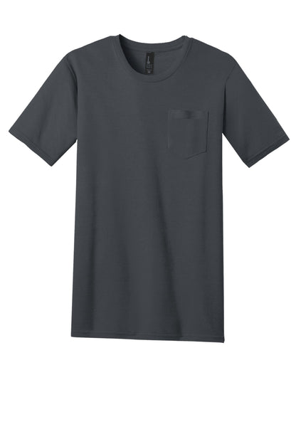 Custom Embroidered District T-Shirts  in Charcoal