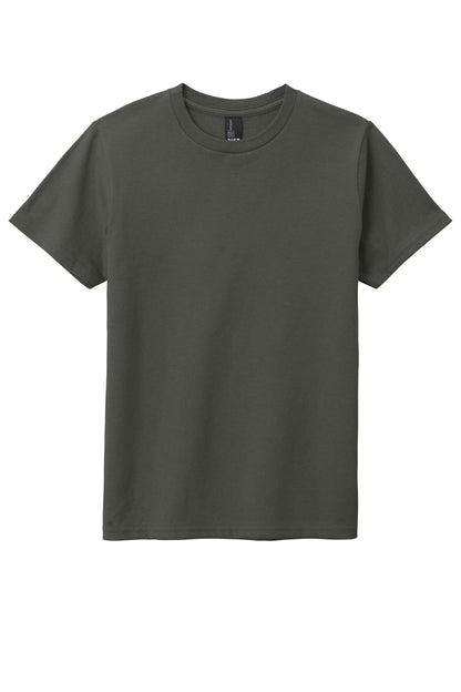 Custom Embroidered District T-Shirts  in Deepest Grey